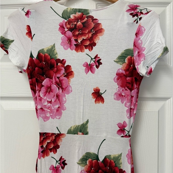 Forever 21 Pink Ruffled Wrap Maxi Dress Size S - Picture 7 of 11